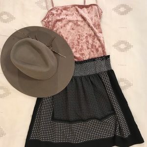 Black Patterned Skirt